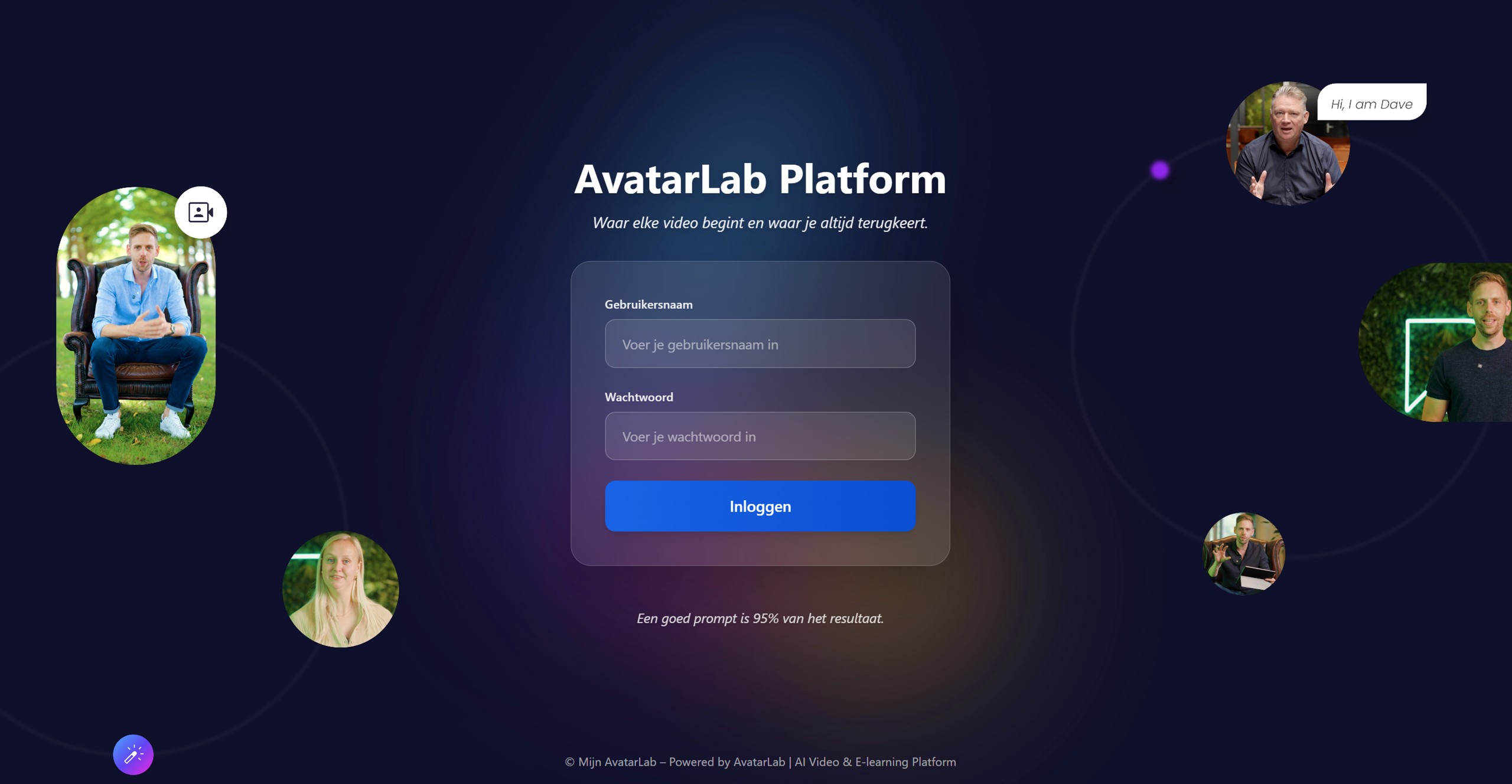 AvatarLab Platform Overzicht
